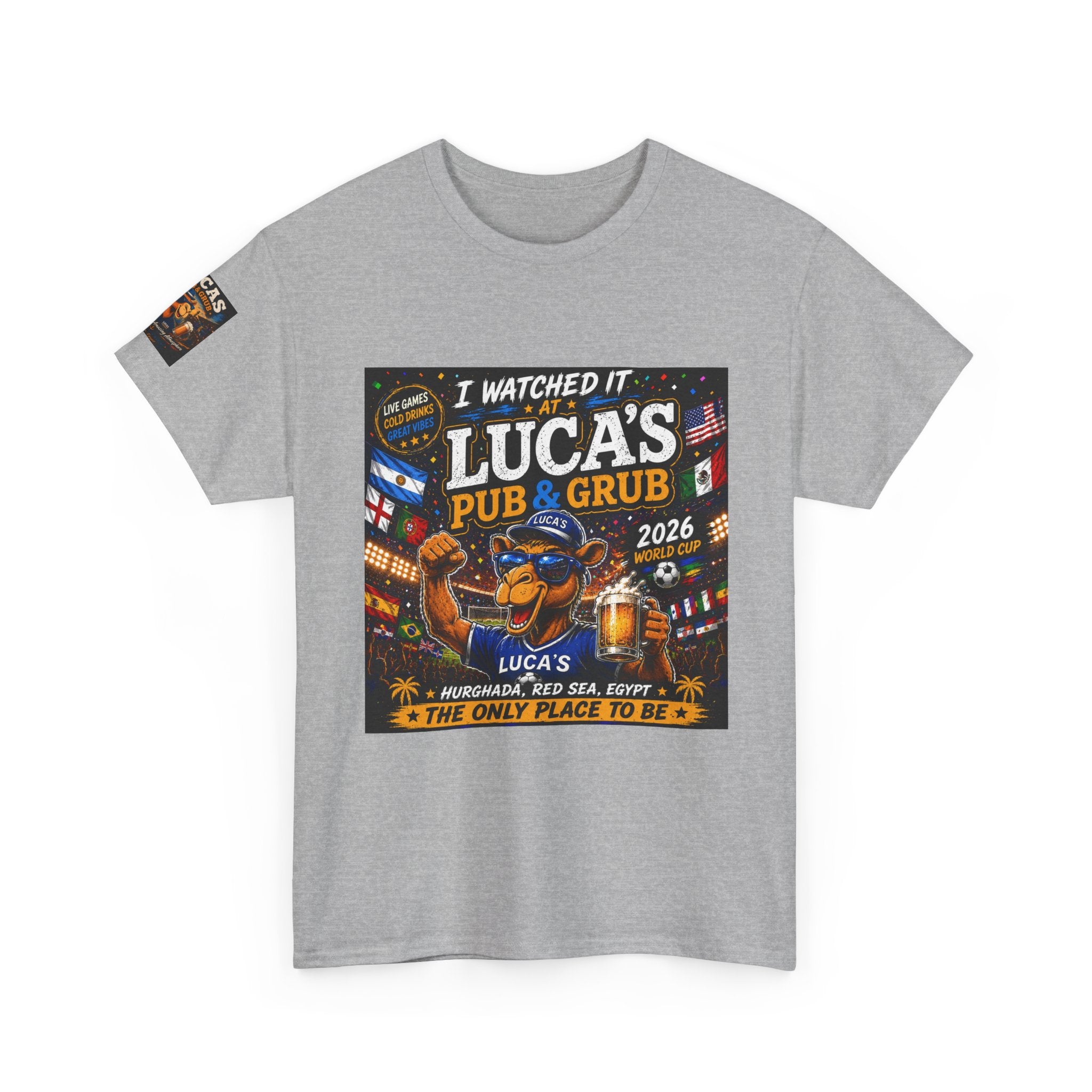 Lucas's Pub & Grub T-Shirt - 'I Watched It' Bar Night Tee (2026)