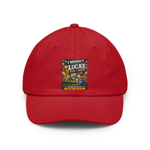 Dad Hat -- Personalized "I Watched it at Luca's!" Baseball Cap (Custom Name & Year)