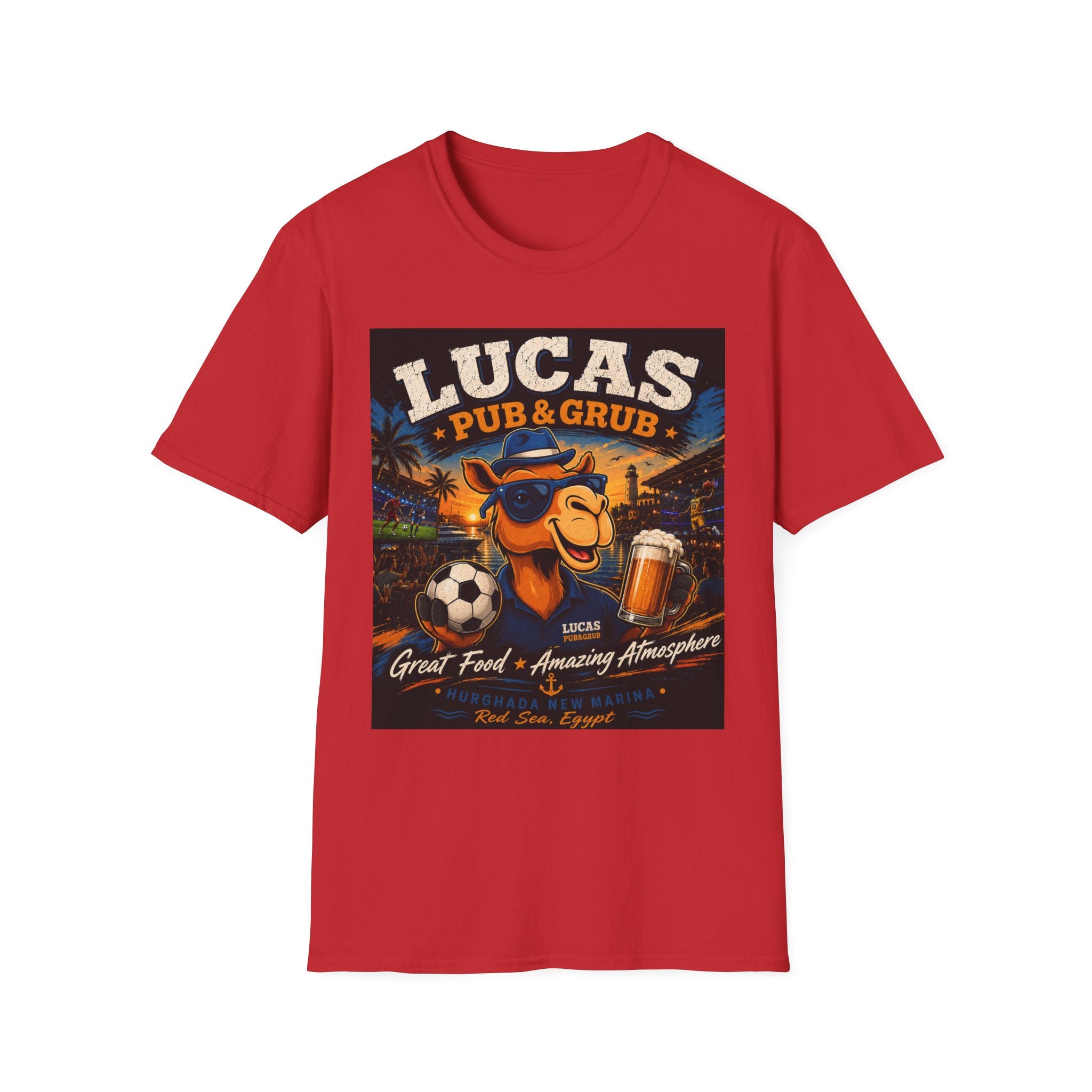 Lucas Pub & Grub T-Shirt — Vintage Camel Bar Graphic Tee