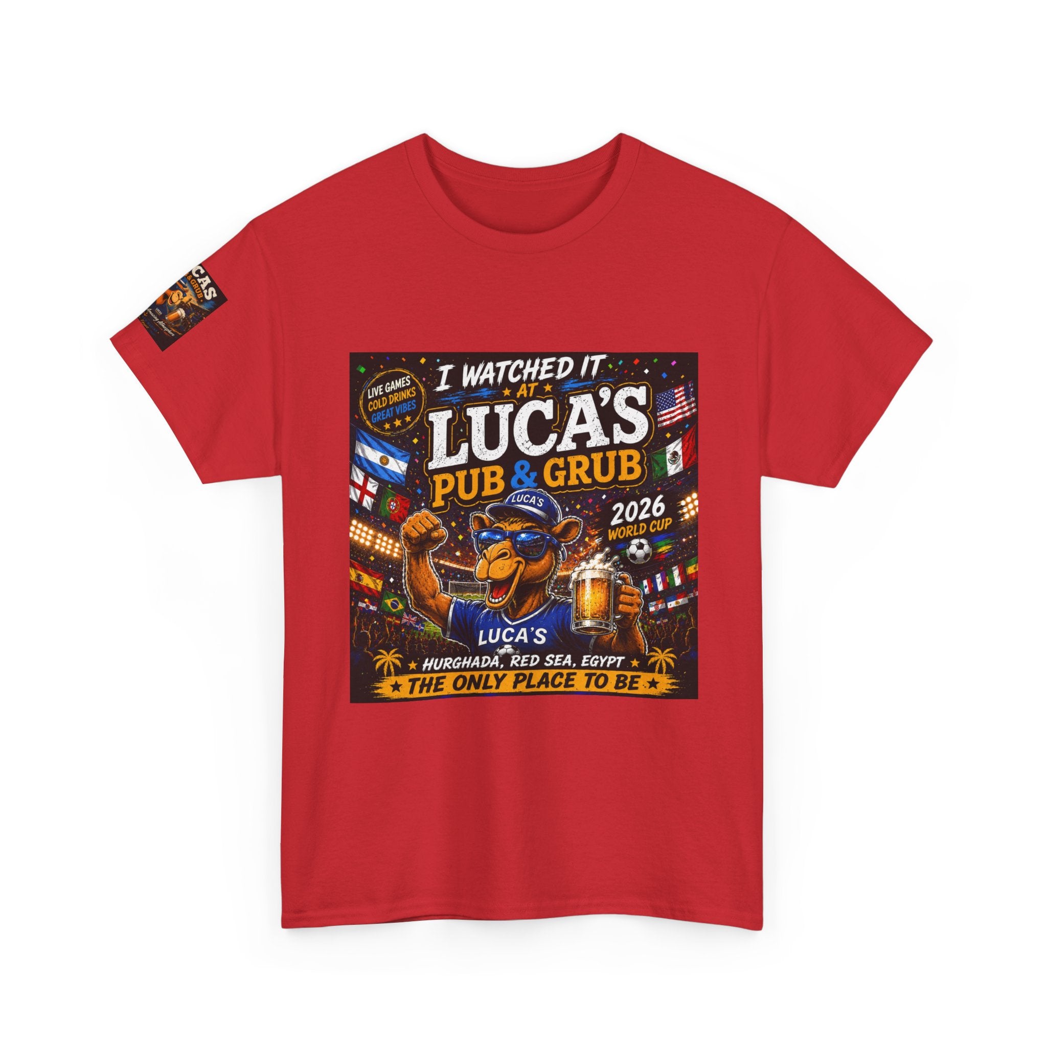 Lucas's Pub & Grub T-Shirt - 'I Watched It' Bar Night Tee (2026)