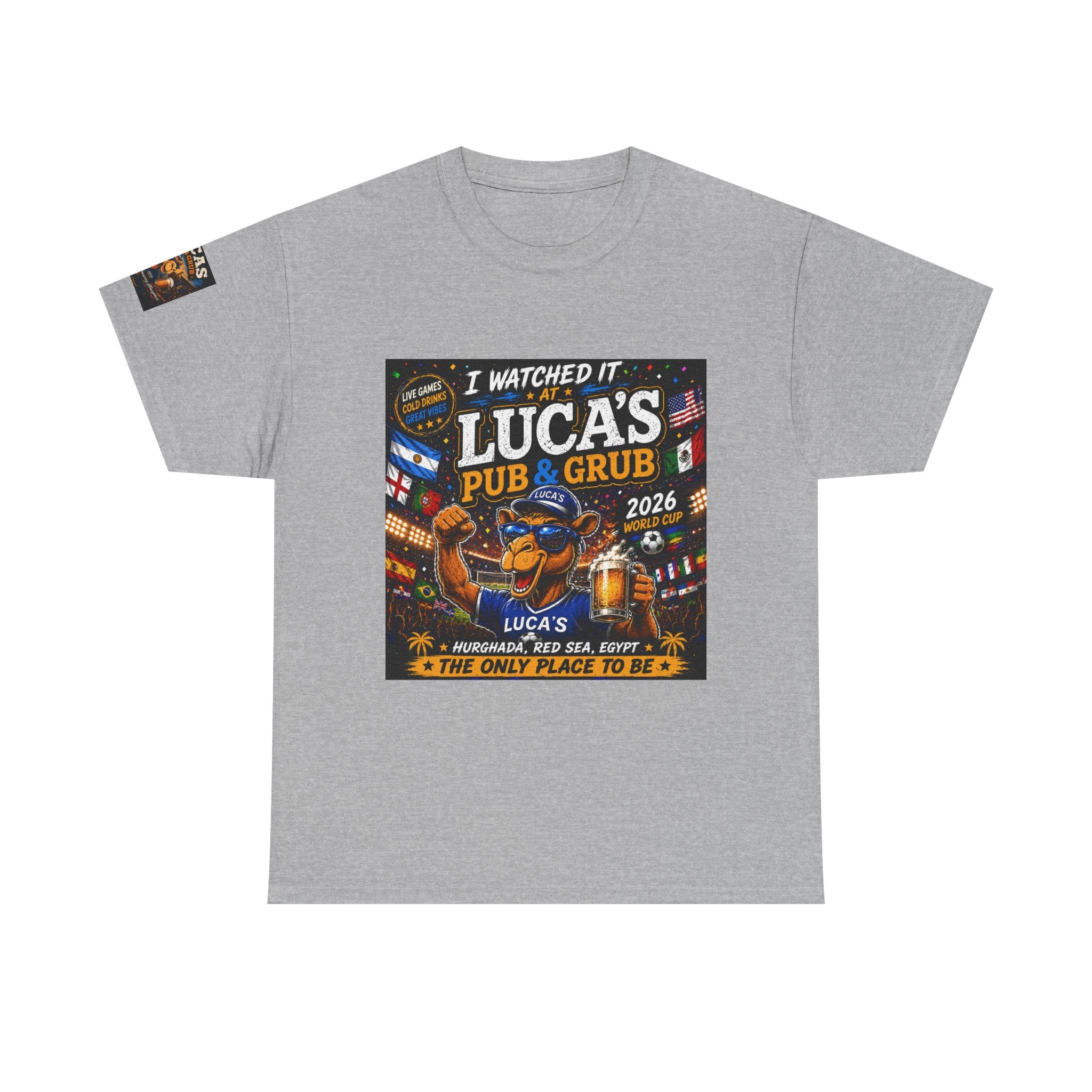 Lucas's Pub & Grub T-Shirt - 'I Watched It' Bar Night Tee (2026)