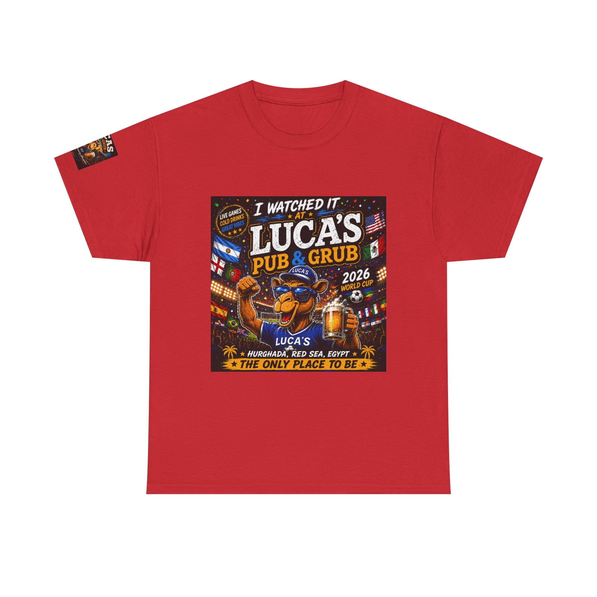 Lucas's Pub & Grub T-Shirt - 'I Watched It' Bar Night Tee (2026)