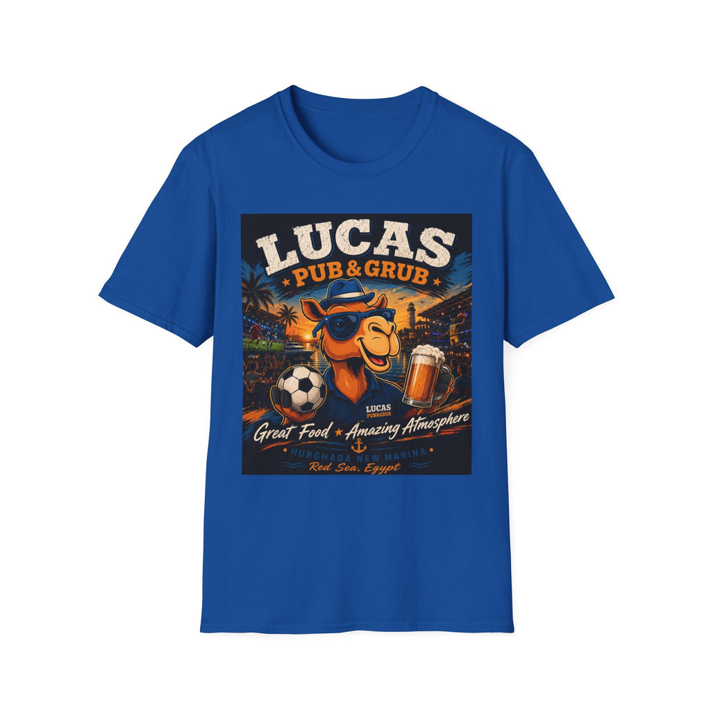 Lucas Pub & Grub T-Shirt — Vintage Camel Bar Graphic Tee