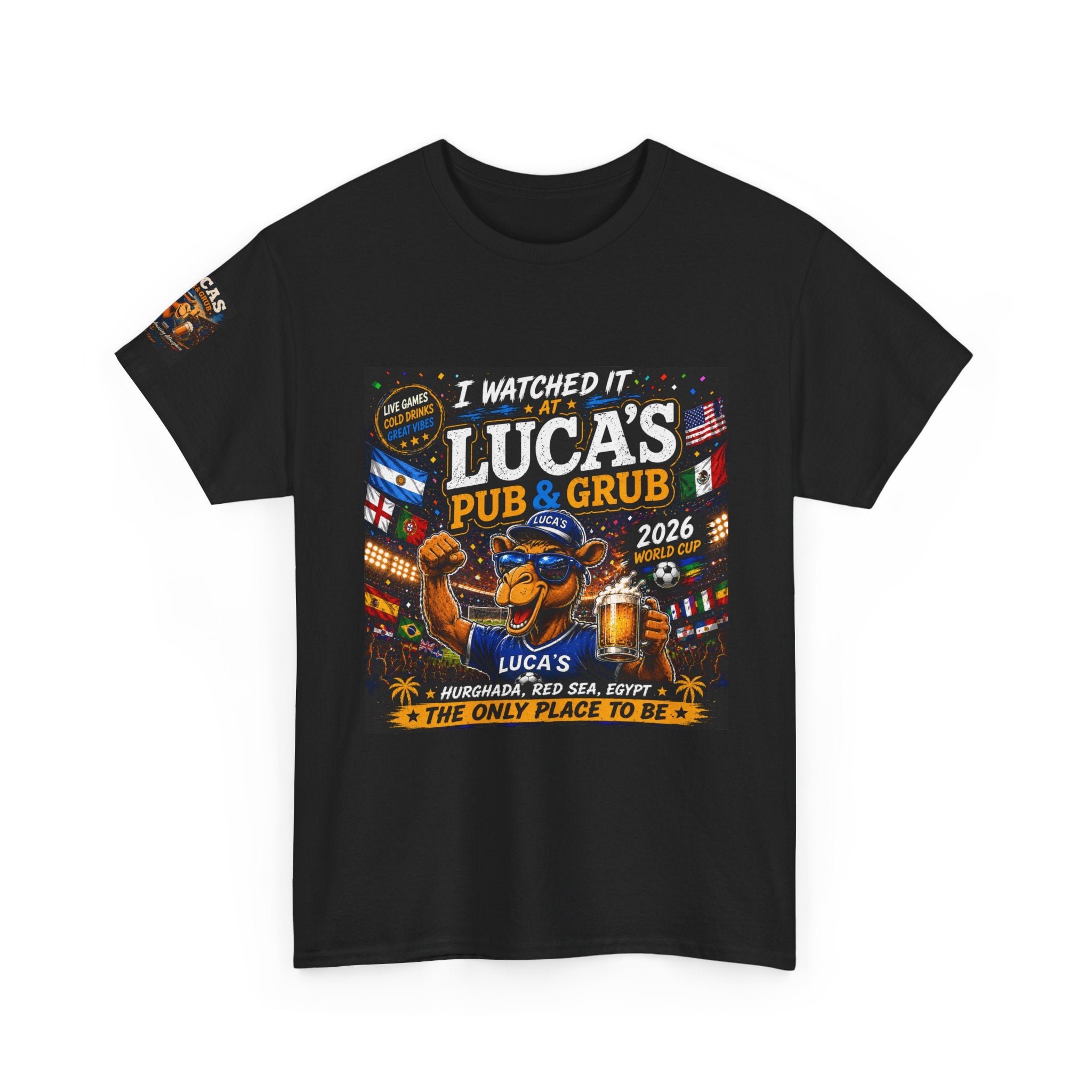 Lucas's Pub & Grub T-Shirt - 'I Watched It' Bar Night Tee (2026)