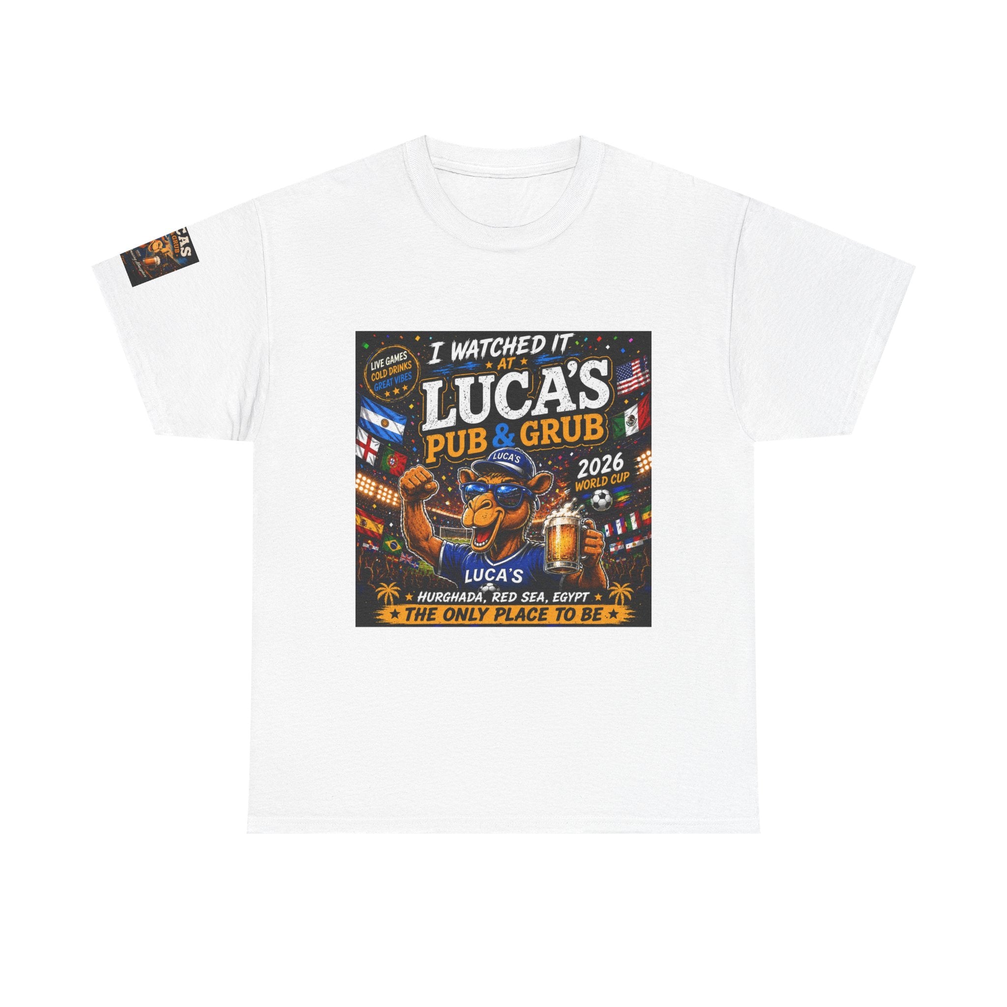 Lucas's Pub & Grub T-Shirt - 'I Watched It' Bar Night Tee (2026)