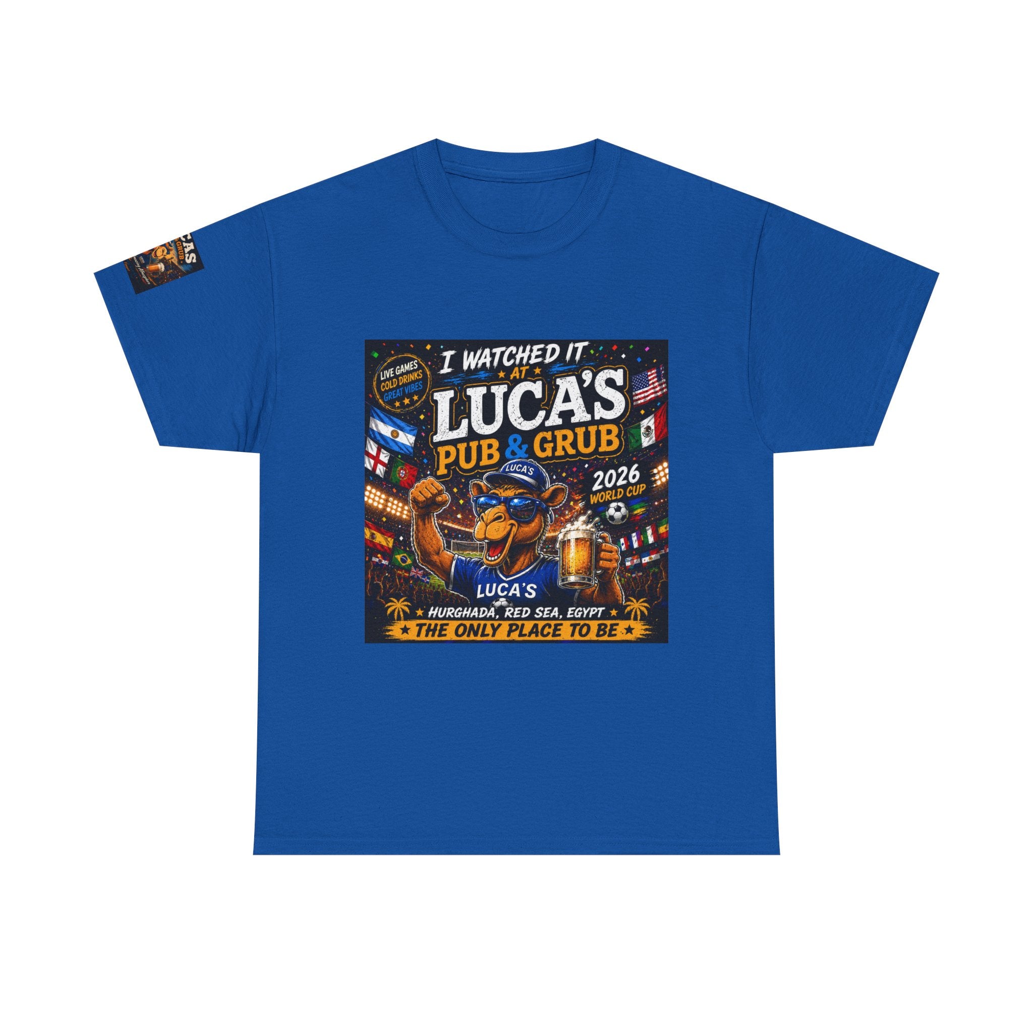 Lucas's Pub & Grub T-Shirt - 'I Watched It' Bar Night Tee (2026)