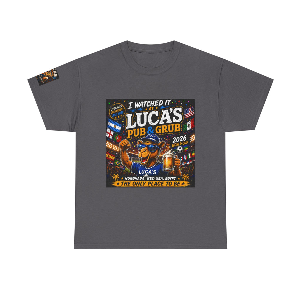 Lucas's Pub & Grub T-Shirt - 'I Watched It' Bar Night Tee (2026)