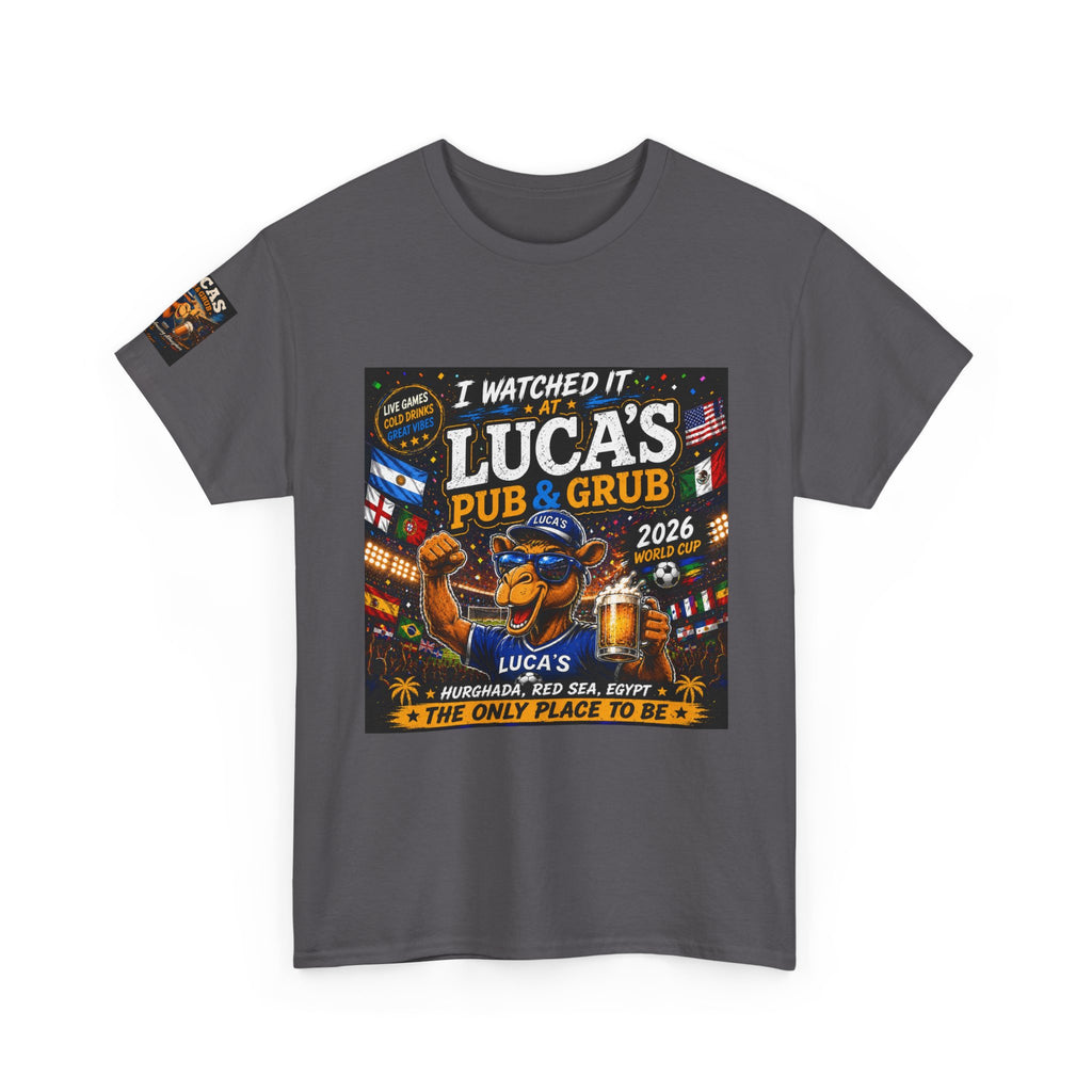 Lucas's Pub & Grub T-Shirt - 'I Watched It' Bar Night Tee (2026)