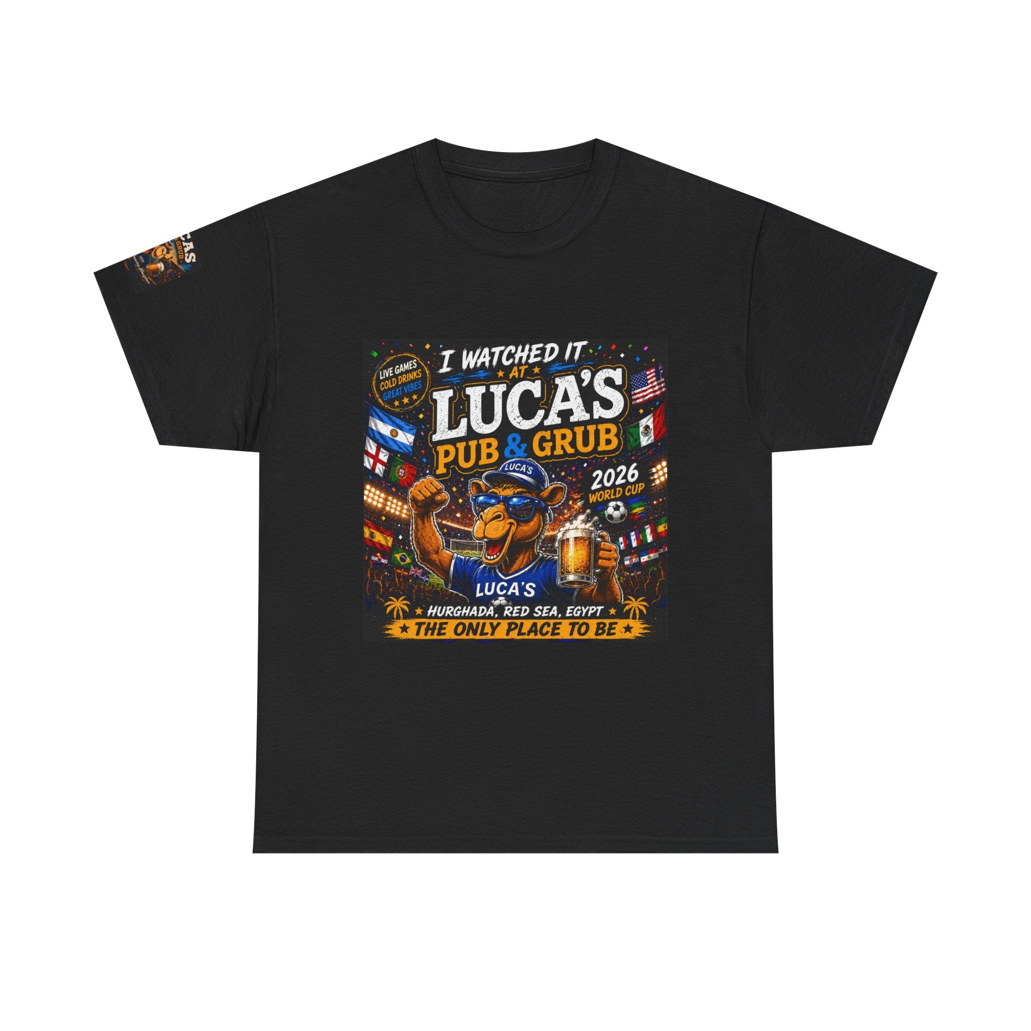 Lucas's Pub & Grub T-Shirt - 'I Watched It' Bar Night Tee (2026)