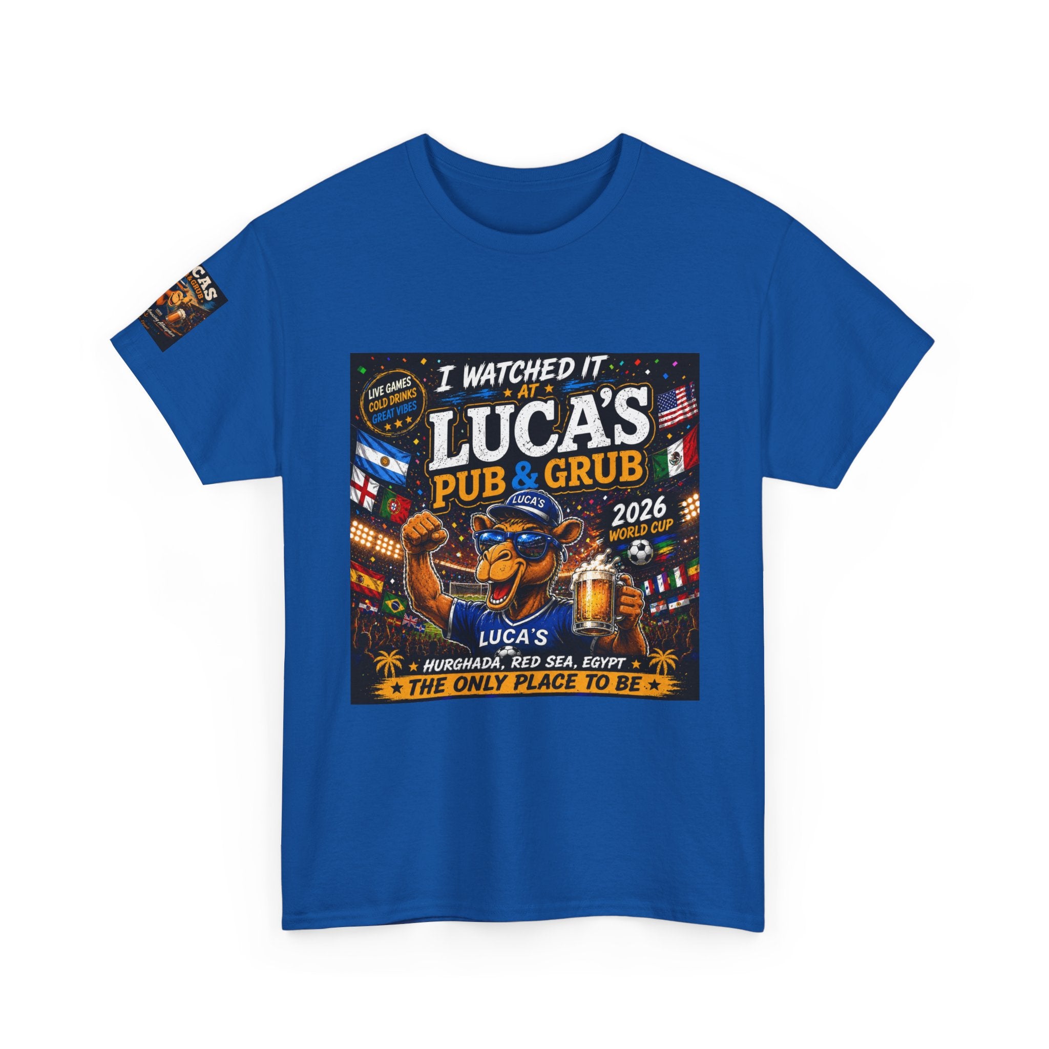 Lucas's Pub & Grub T-Shirt - 'I Watched It' Bar Night Tee (2026)